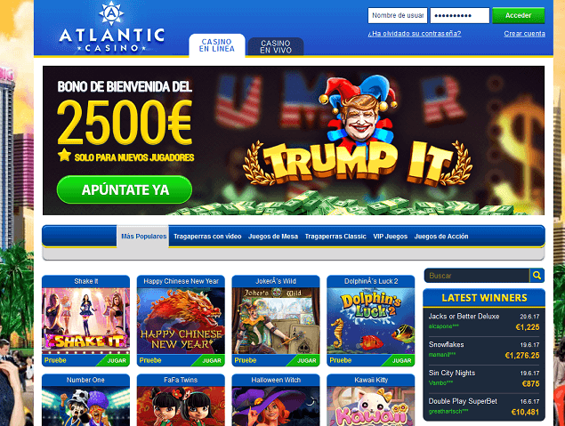 Atlantic Casino HOMEpage