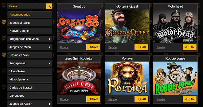 Enzo Casino juegos