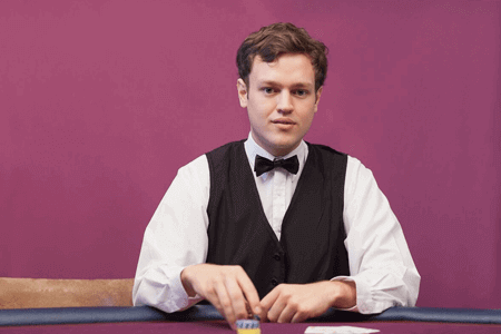 crupier para casinos en vivo