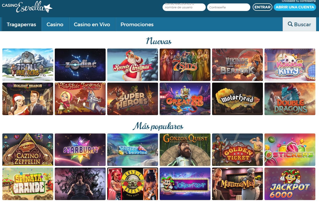 Tragaperras Casino Estrella